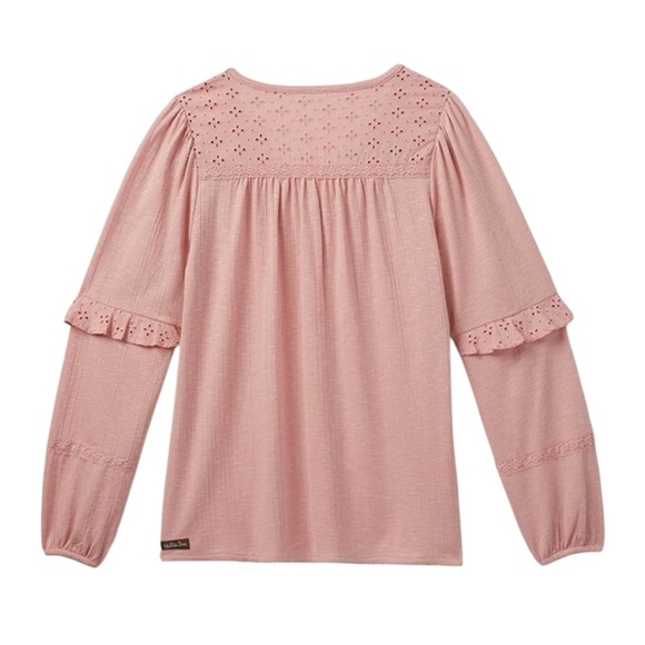 Matilda Jane Eyelet Accent Possibilities Top - Soft Pink - Picture 3 of 4